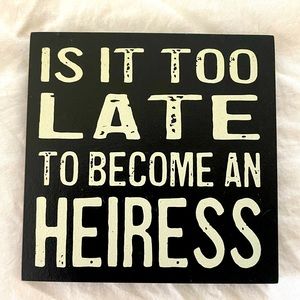 Coffee table decor coaster 6x6” NWT